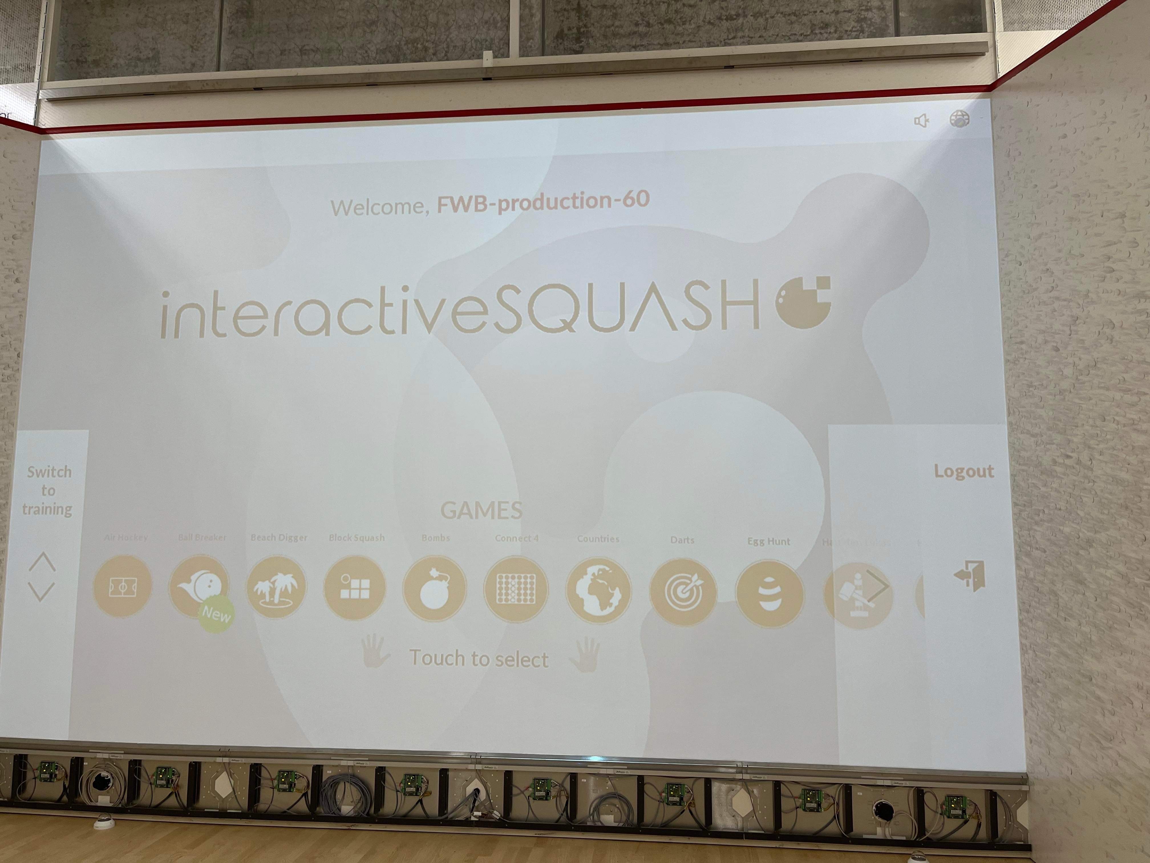 Interactive Squash på full fart inn i Åsane Arena