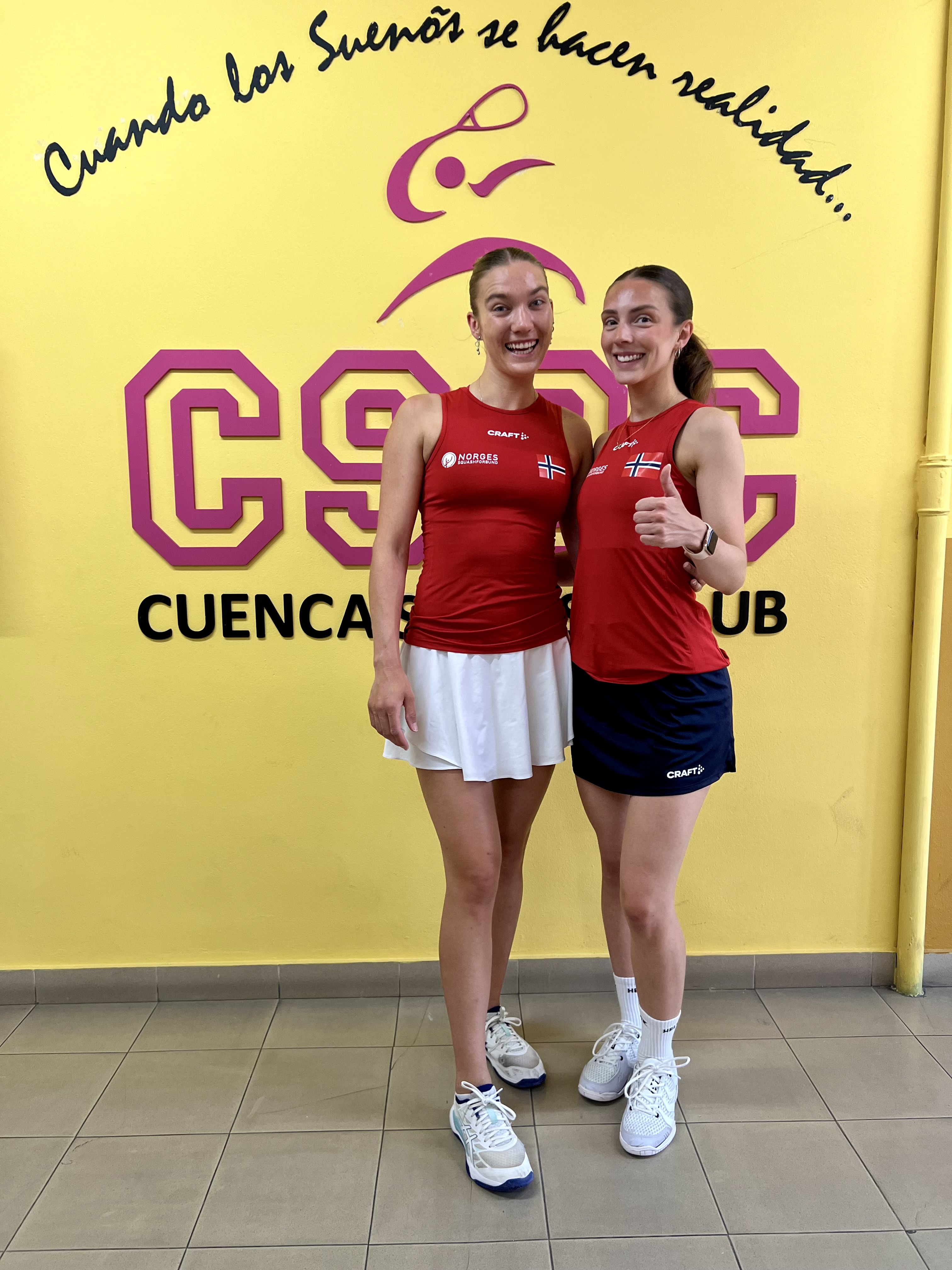 Chloe Kalvø og Madeleine Hylland er ferdige med årets ETC Individuals i Cuenca, Spania. 