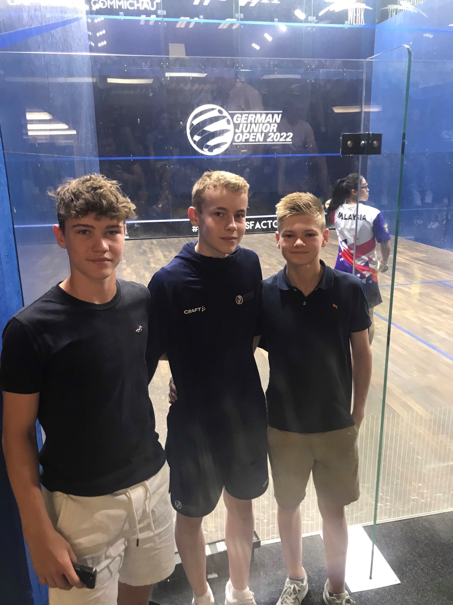 Tre juniorgutter i German junior Open